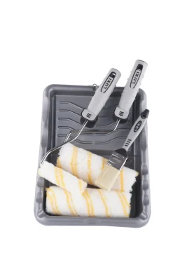 Malerrulle- og penselsæt 10/18 cm 7 dele - LUXI®