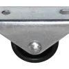 Møbelhjul buk fast sort 30 mm