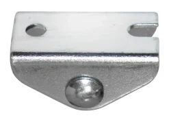 Møbelhjul buk fast sort 15 mm