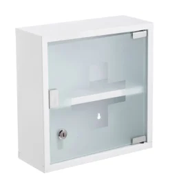 Medicinskab 30 x 12 x 30 cm hvid - REN