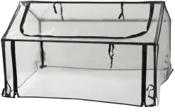 Minidrivhus 120 x 80 cm stål m/plastdug - Garden®