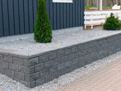 Murblok Lock-Block grå 30 x 17,5 x 15 cm