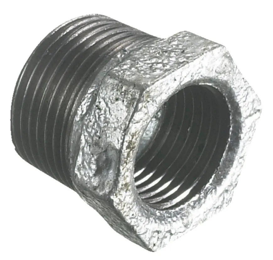 Nippelmuffe galvaniseret 1" x 3/4"