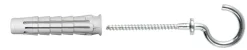 NKT Fasteners T6 universaldyvel m/krog 6 x 30 mm 4 stk.