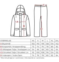 Oak Creek® regntøj unisex sort str. XL