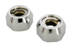 Omløber 1/2" x 10 mm krom 2 stk.