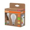 Osram LED mat standardpære E27 2,2 W 2-pk.