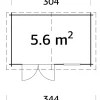 Palmako redskabsrum Lotta 320 x 205 cm