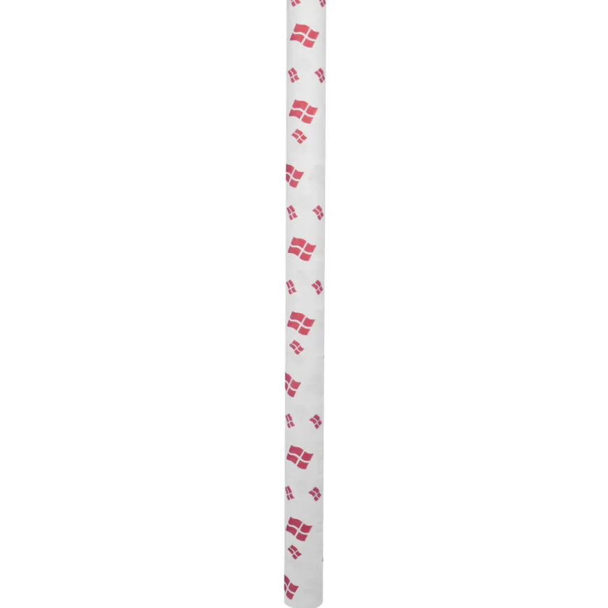 Papirdug hvid med flag 1,2 x 5 meter