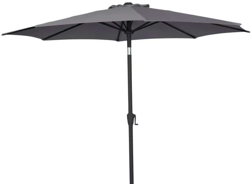 Parasol Arizona grå m/krank og tilt Ø300 cm - Sunlife®