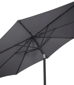 Parasol Arizona grå m/krank og tilt Ø300 cm - Sunlife®