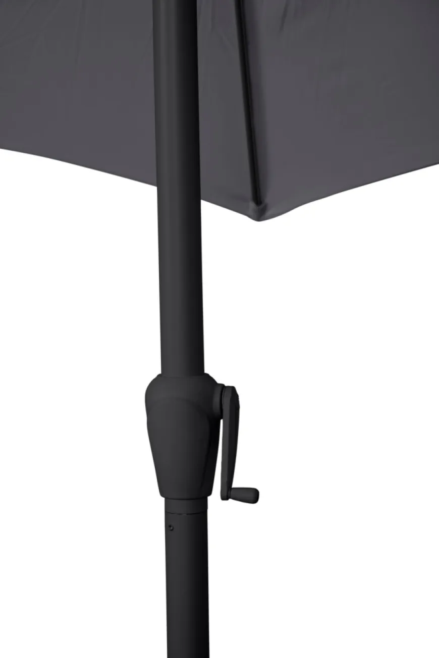 Parasol Arizona grå m/krank og tilt Ø300 cm - Sunlife®
