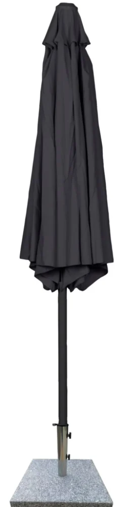 Parasol Arizona sort m/krank & tilt Ø300 cm - Sunlife®