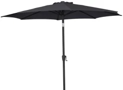 Parasol Arizona sort m/krank & tilt Ø300 cm - Sunlife®