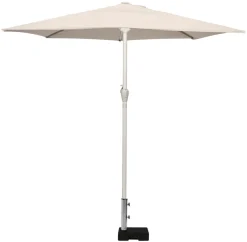 Parasolfod halvrund B45 x D28 x H8/30 cm sort