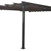 Pergola antracitgrå 300 x 300 x 220 cm