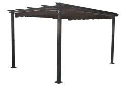 Pergola antracitgrå 300 x 300 x 220 cm