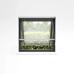Persienne aluminium hvid 90 x 130 cm