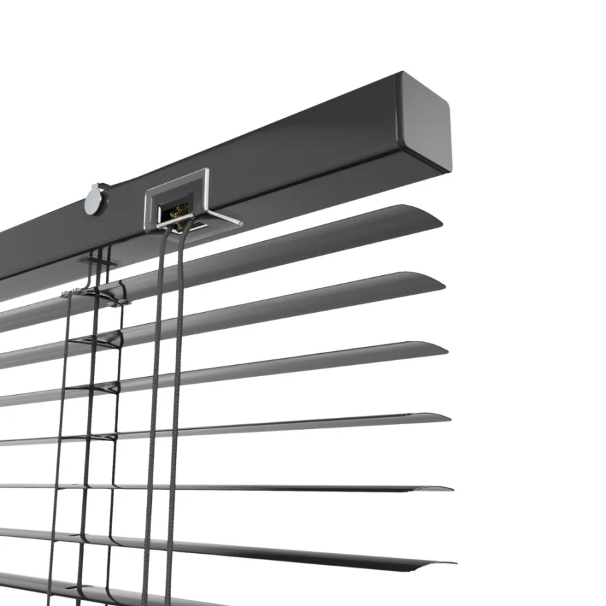 Persienne aluminium sort 90 x 130 cm
