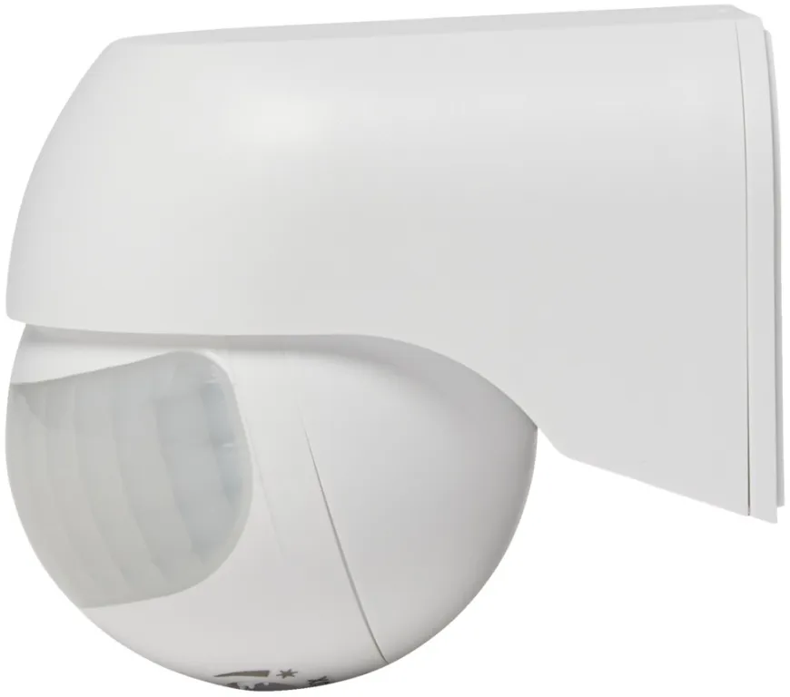 PIR-sensor 180° indendørs/udendørs hvid - Elworks