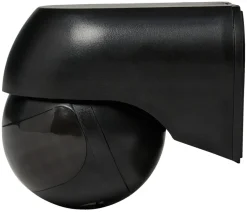 PIR-sensor 180° indendørs/udendørs sort - Elworks