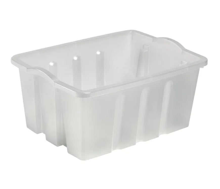 Plast1 klodskasse klar/grå - StackBox 13