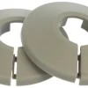 Plastroset 3/8" grå - 2 stk.