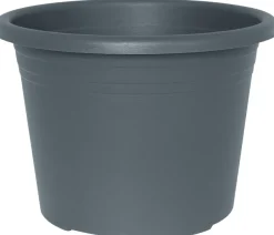 Potte Cylindro plast grå Ø25 cm