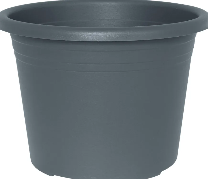 Potte Cylindro plast grå Ø45 cm