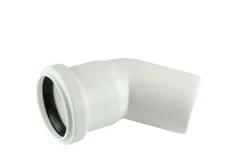 PP bøjning hvid 50 mm x 45 gr.
