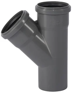 PP grenrør grå 75 mm x 45 gr
