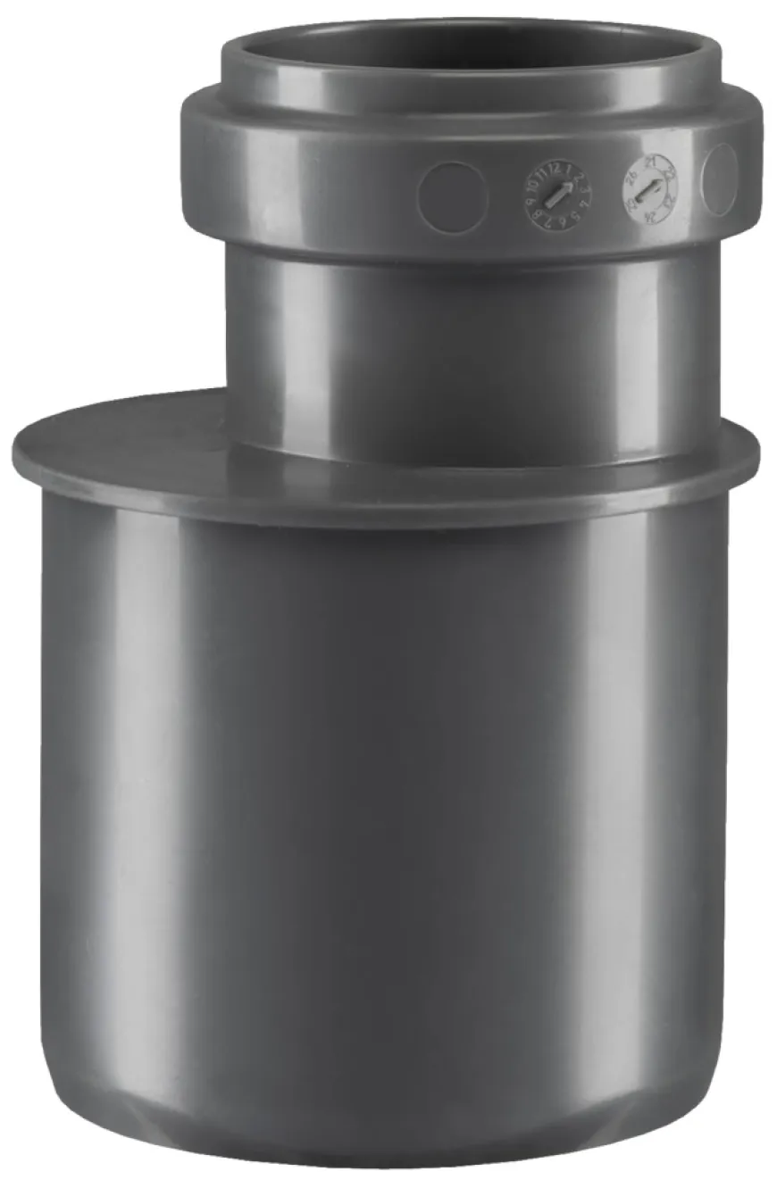PP reduktion høj grå 50 mm x 32 mm