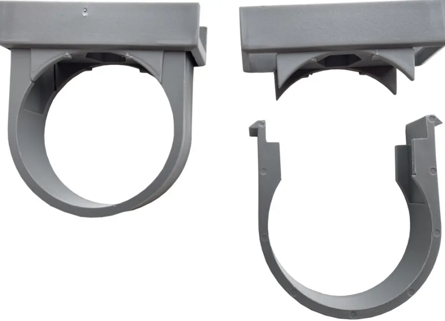 PP rørholder grå 50 mm 2-pk.