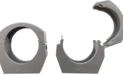 PP rørholder grå 40 mm 2-pk.
