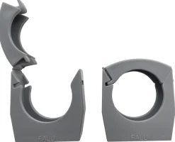 PP rørholder grå 32 mm 2-pk.
