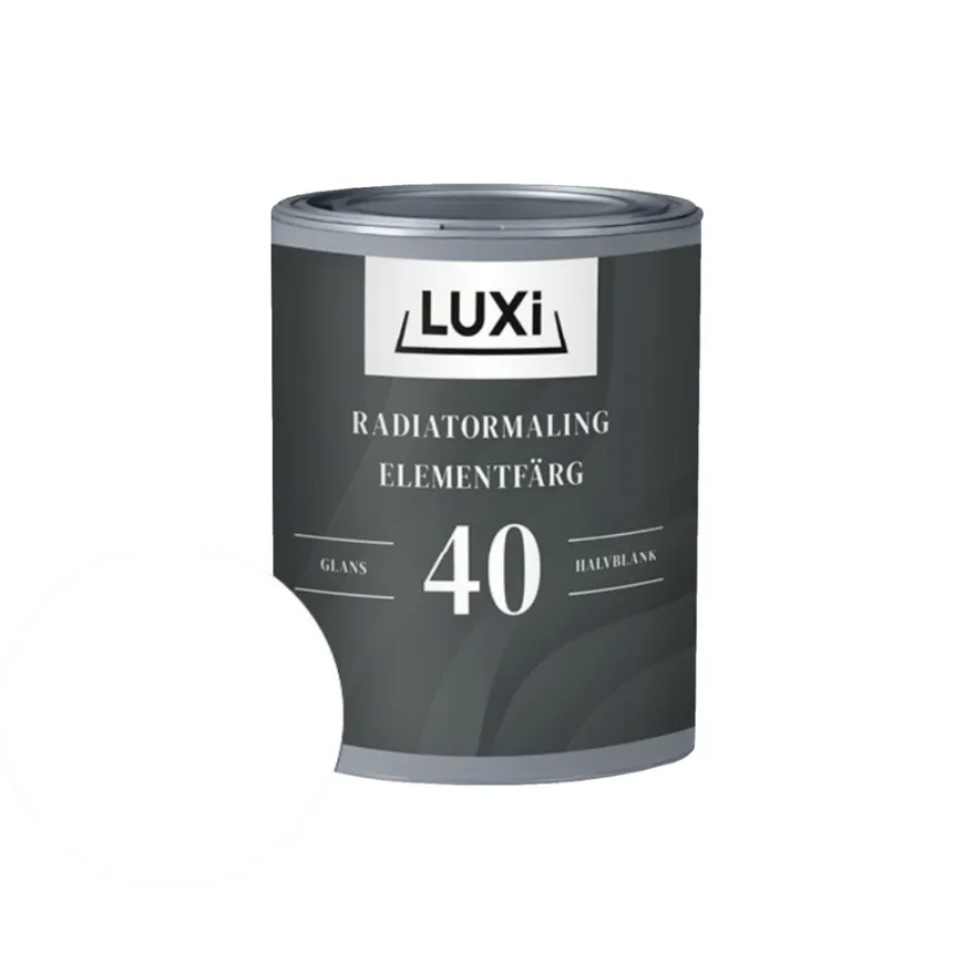 Radiatormaling hvid 0,75 liter - LUXI®