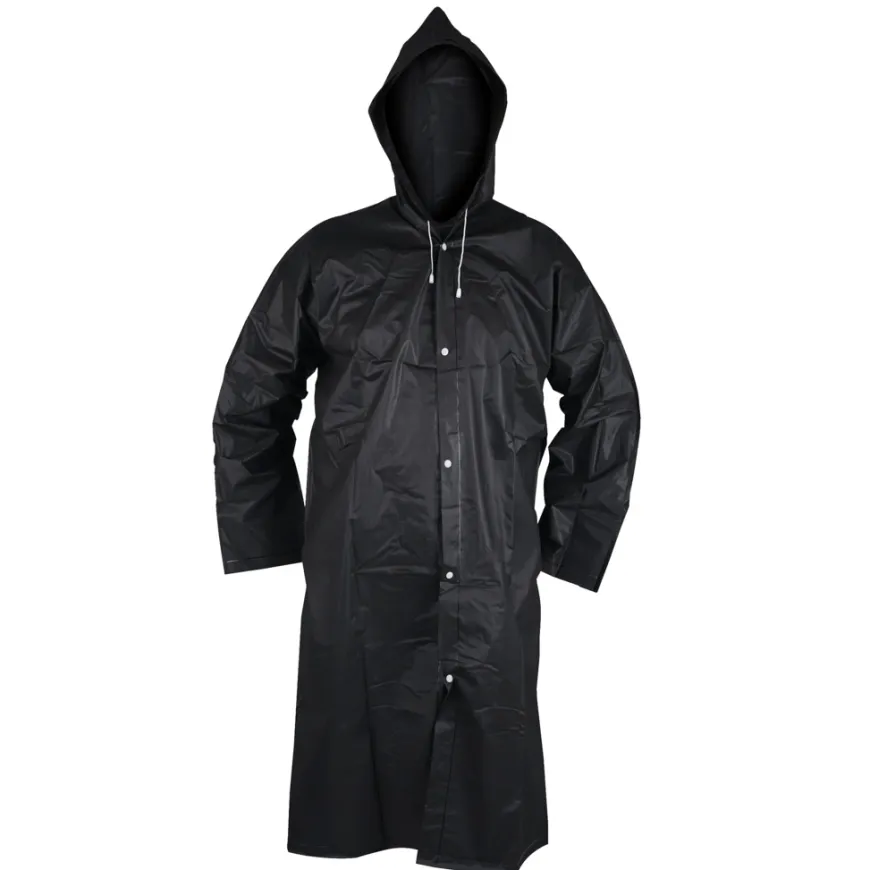 Regnfrakke sort onesize