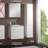 Reno spejlskab 80 cm