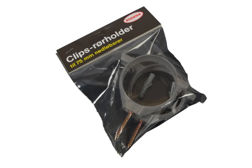 Rørholder grå plast