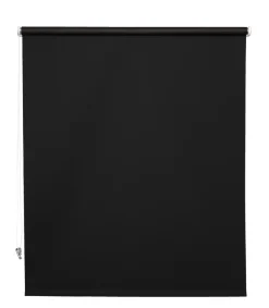 Rullegardin sort 90 x 210 cm mørklægning