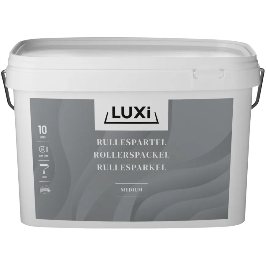 Rullespartel let 10 liter lys grå - LUXI®