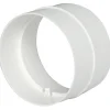 Samlestykke til flexslange Ø125-127 mm - hvid