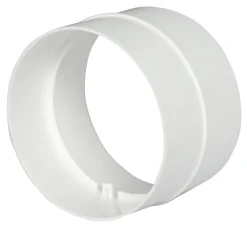 Samlestykke til flexslange Ø125-127 mm - hvid