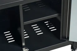 Serveringsvogn Columbus sort stål - Sunlife®