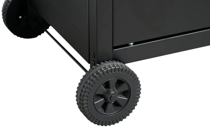 Serveringsvogn Columbus sort stål - Sunlife®