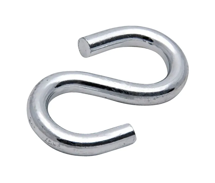 S-kroge 4 mm elforzinket 4 stk.