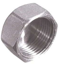 Slutmuffe 1/2" krom