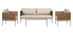 Sofasæt m/hynder 4 dele natur - Envy