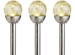 Solcellelamper Ø8 x H34 cm 3-pk. - Garden®
