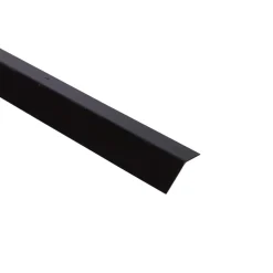 Sort profil med sneglekant 120 cm